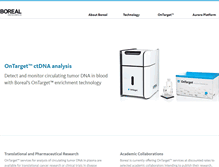 Tablet Screenshot of borealgenomics.com